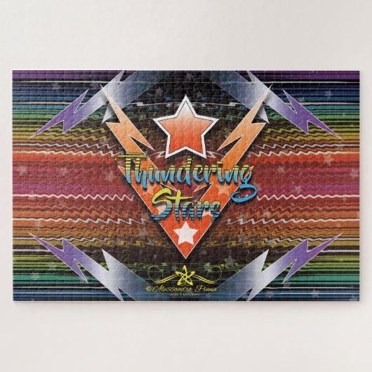 Donderende sterren legpuzzel (Horizontaal)
