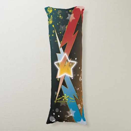 Donderende sterren lichaamskussen (Voorkant Verticaal)