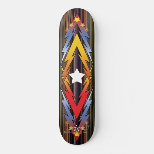 Donderende sterren persoonlijk skateboard (Voorkant)