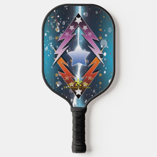 Donderende sterren pickleball paddle (Voorkant)