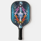 Donderende sterren pickleball paddle (Achterkant)