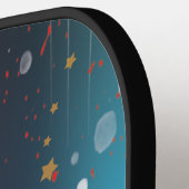 Donderende sterren pickleball paddle (Links Detail)