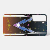 Donderende sterren samsung galaxy hoesje (Achterkant horizontaal)