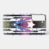 Donderende sterren samsung galaxy hoesje (Achterkant horizontaal)