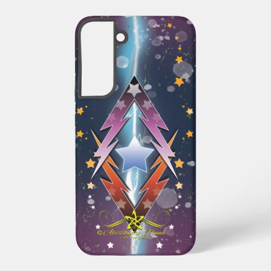Donderende sterren samsung galaxy hoesje (Achterkant)