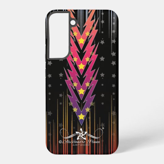 Donderende sterren samsung galaxy hoesje (Achterkant)
