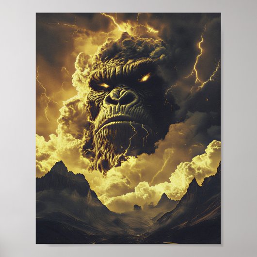 Dondergorilla van de Eeuwige Storm Poster (Voorkant)