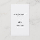 Donderkop met Antlers - Red Pset Rustic Visitekaartje (Achterkant)