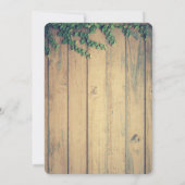 Donderkop met Antlers - Rustige Ronde Rustic Birth Kaart (Achterkant)