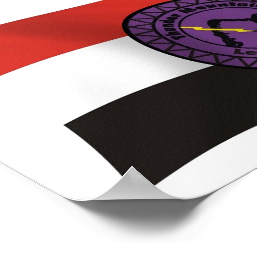 Donderste Poster van het Nativlag van de Lenape va (Hoek)