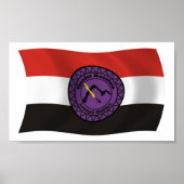 Donderste Poster van het Nativlag van de Lenape va (Voorkant)