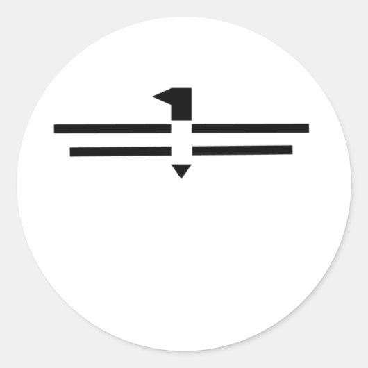 Dondervogel # 2 ronde sticker (Voorkant)