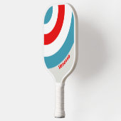 Dondervogel Cirkel Streep met Naam Pickleball Paddle (Links)