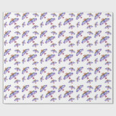 dondervogel zonsondergang cadeaupapier (Vlak)