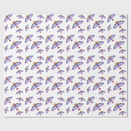 dondervogel zonsondergang cadeaupapier (Vlak)