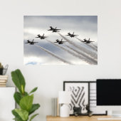 Dondervogels Delta-formatie Poster (Thuiskantoor)