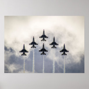 Dondervogels Delta-formatie Poster
