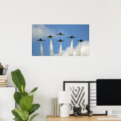 Dondervogels vliegen in formatie poster (Thuiskantoor)