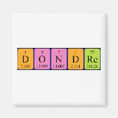 Dondre periodieke table name magnet (Voorkant)