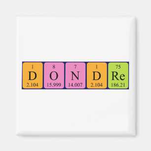 Dondre periodieke table name magnet