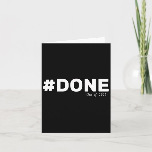 #done CL van 2025 Afstuderen Grappig 2025 Afstuder Kaart (Voorkant)