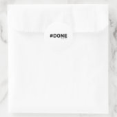 #done CL van 2025 Afstuderen Grappig 2025 Afstuder Ronde Sticker (Tas)