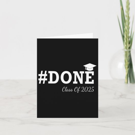 #done CL van 2025 Afstuderen voor haar Hem Afstude Kaart (Voorkant)