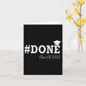 #done CL van 2025 Afstuderen voor haar Hem Afstude Kaart (Gele Bloem)