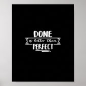 done is better than perfect poster (Voorkant)