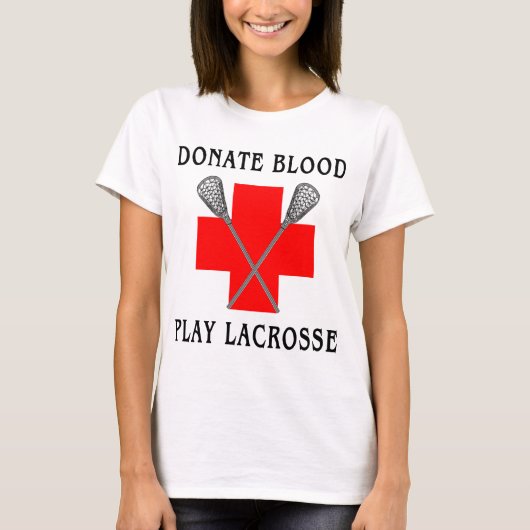 Doneer het bloedspel Lacrosse T-Shirt (Voorkant)