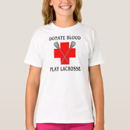 Doneer het bloedspel Lacrosse T-Shirt