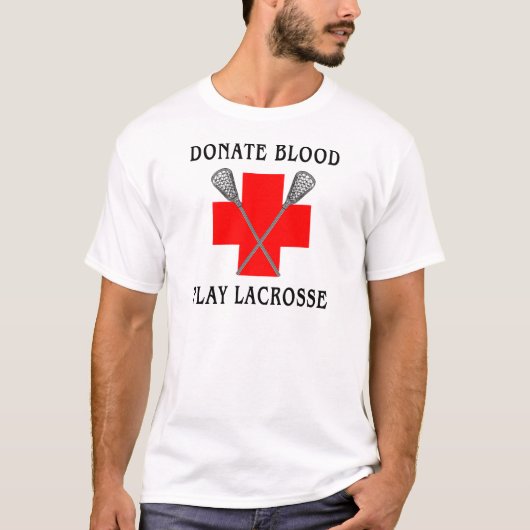 Doneer het bloedspel Lacrosse T-Shirt (Voorkant)