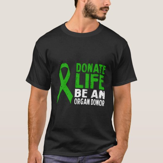 Doneer het leven als orgaandonor t-shirt (Voorkant)