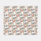 Doneer Leven BOHO Fleece Deken (Voorkant (Horizontaal))