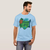 Doneer Leven NC Tropisch T T-shirt (Voorkant volledig)