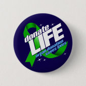 Doneer leven Orgaandonatie redt levens Ronde Button 5,7 Cm (Voorkant)