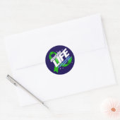 Doneer leven Orgaandonatie redt levens Ronde Sticker (Envelop)