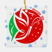 Doneer Levenstransplantatie Ontvanger Kerstmis Keramisch Ornament (Voorkant)