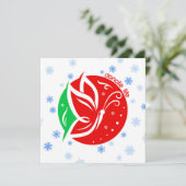 Doneer Life Butterfly Donor Awareness Christmas Feestdagenkaart (Staand voorkant)