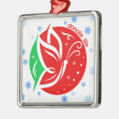 Doneer Life Butterfly Donor Awareness Christmas Metalen Ornament (Links)