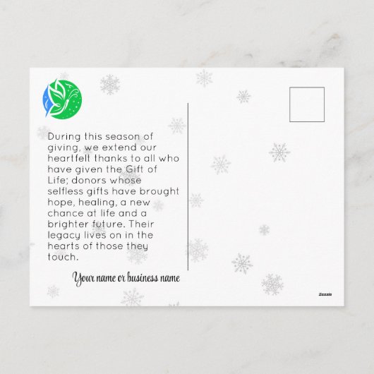  Doneer Life Kaart voor Bedrijven (Achterkant)