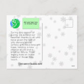  Doneer Life Kaart voor Bedrijven (Achterkant)