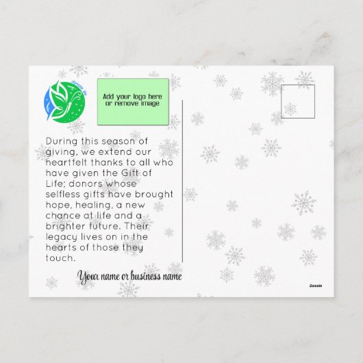  Doneer Life Kaart voor Bedrijven (Achterkant)