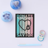 Doneer wat bloed als een redder  Retrostijl Flyer (Enkel)