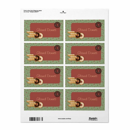 Doneert de Etiketten van het Douane Product (Full Sheet)