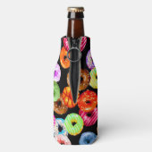 Doneert naadloos patroon + uw achtergrond. en idee flesjeskoeler (Fles Achterkant)