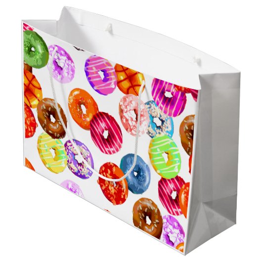 Doneert naadloos patroon + uw achtergrond. en idee large cadeautasje (Achterkant Gekanteld)