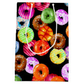 Doneert naadloos patroon + uw achtergrond. en idee medium cadeauzakje (Achterkant)