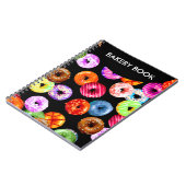 Doneert naadloos patroon + uw achtergrond. en idee notitieboek (Linkerzijde)