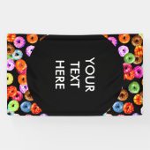 Doneert naadloos patroon + uw achtergrond. en idee spandoek (Horizontaal)